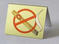 Табличка на стол "Не курить!"